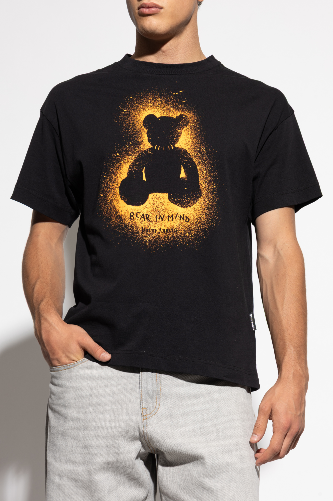 Black T-shirt with logo Palm Angels - Vitkac AS